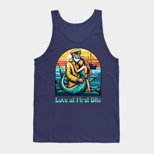 Love at First Bite [Mermaid and Fisherman] Tank Top